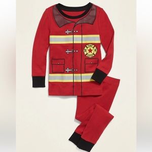 Old Navy Unisex Firefighter Costume Pajama 18-24m